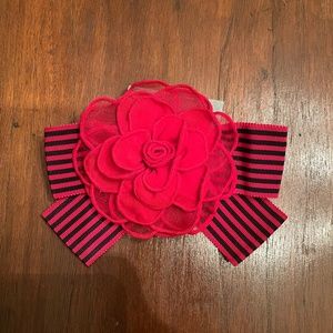 NWT Talbots Fabric Flower Brooch